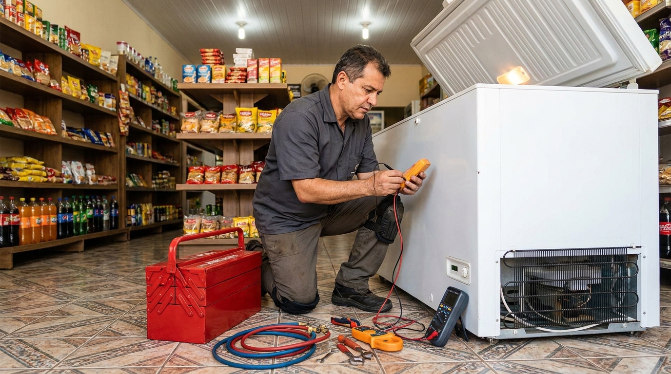 Ajuste de Temperatura do Freezer em Itajaí‑SC